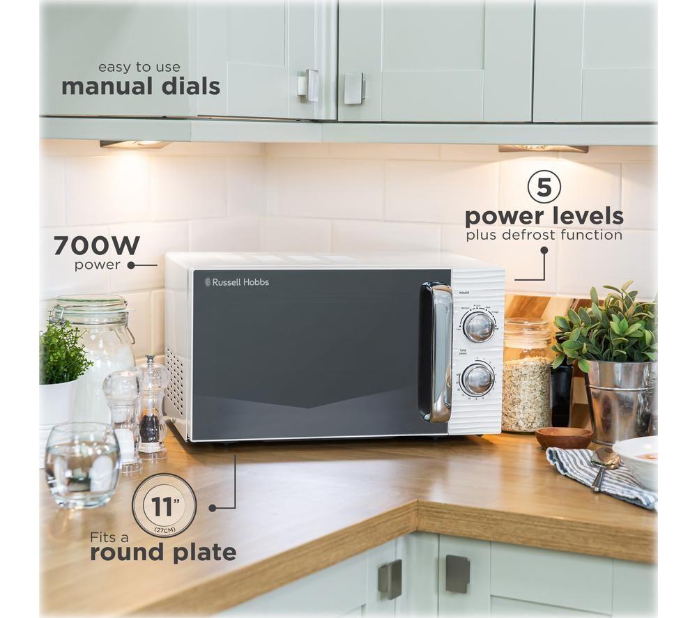 RUSSELL HOBBS Inspire Collection RHM1731 Solo Microwave - White image number 5 of 7