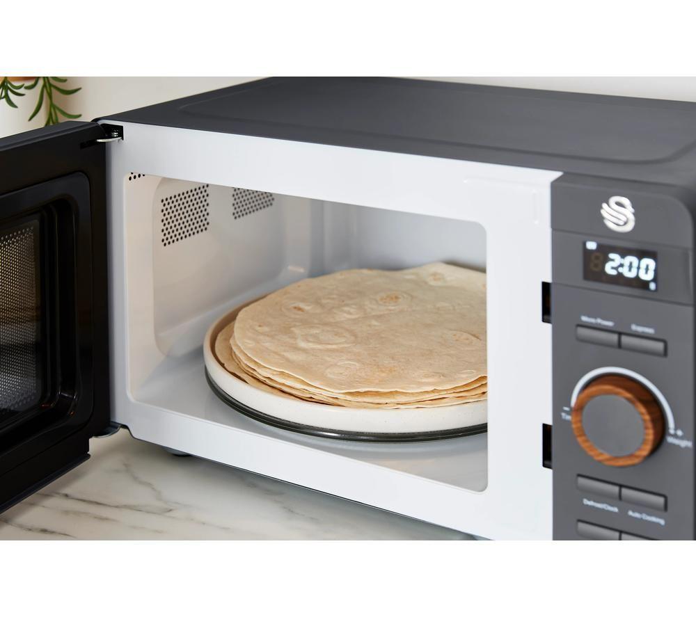 SWAN Nordic SM22036LGRYN Solo Microwave - Grey image number 4 of 8
