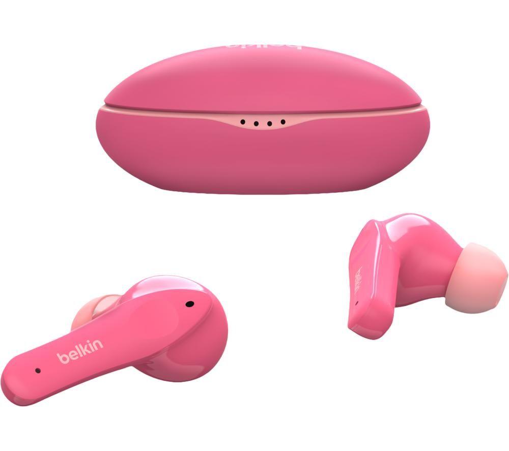 BELKIN SoundForm Nano PAC003BT Wireless Bluetooth Kid's Earbuds - Pink image number 4 of 7