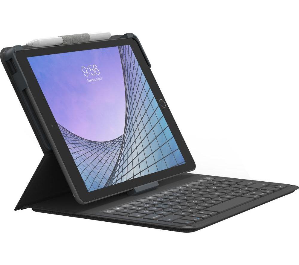 ZAGG Messenger Folio 2 10.2 iPad & 10.5 iPad Pro Keyboard Folio Case - Charcoal, Black