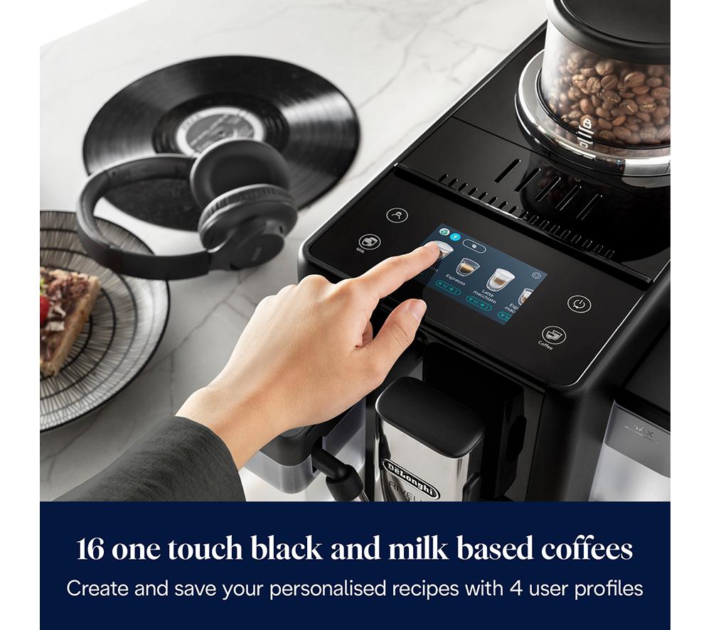 DELONGHI Rivelia EXAM440.55.B Bean to Cup Coffee Machine - Black image number 4 of 7