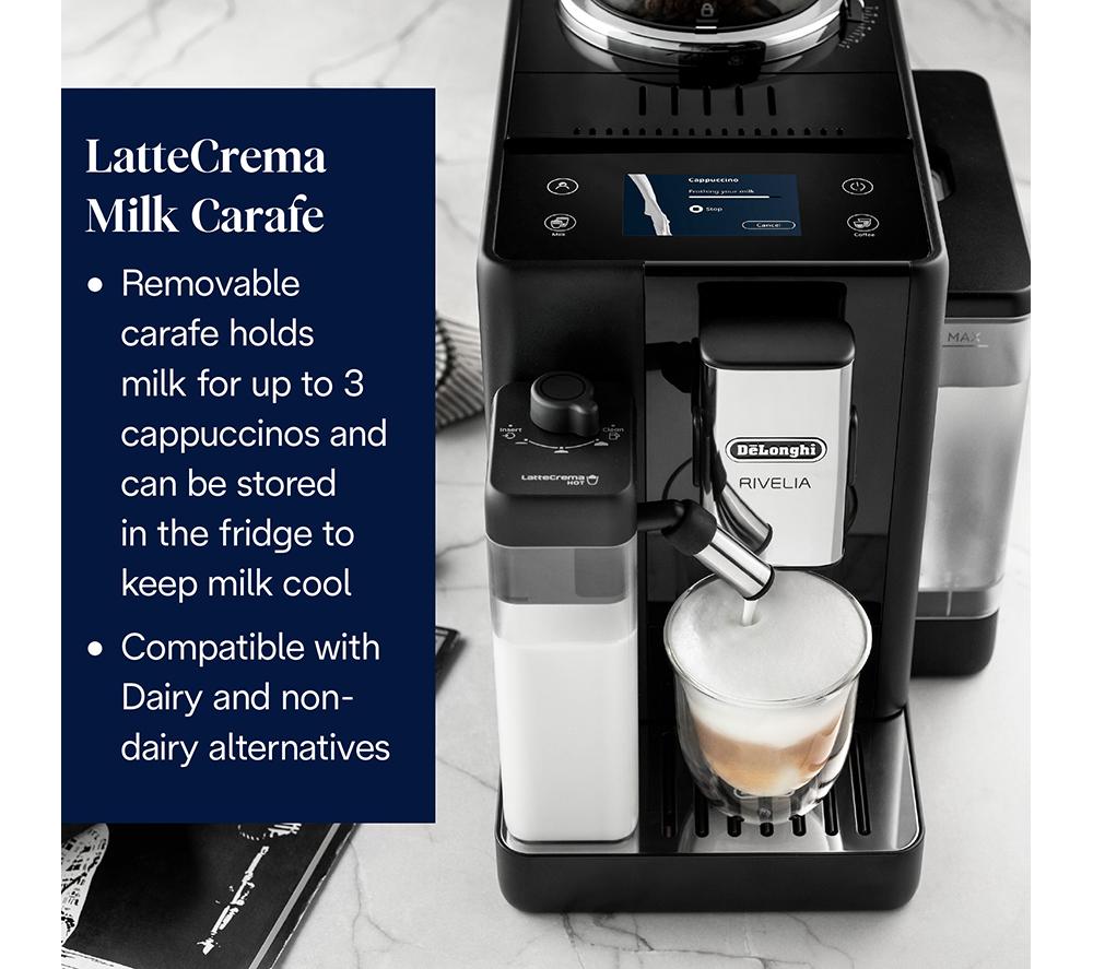 DELONGHI Rivelia EXAM440.55.B Bean to Cup Coffee Machine - Black image number 6 of 7