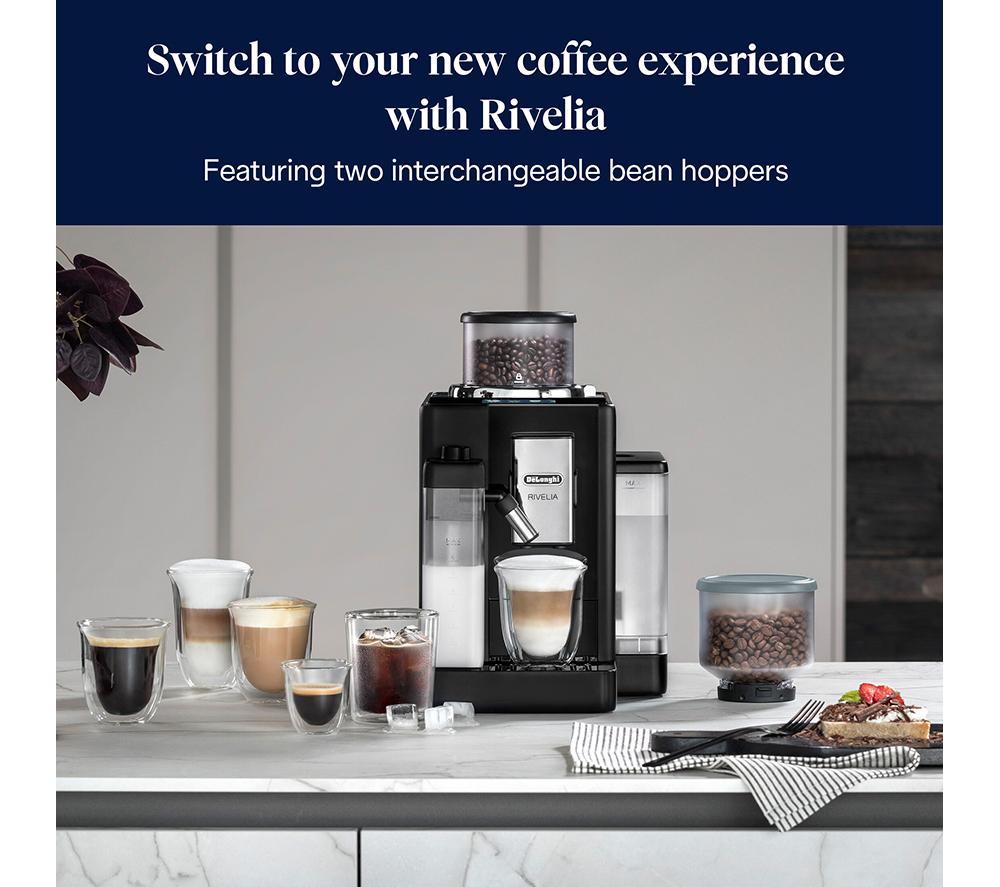 DELONGHI Rivelia EXAM440.55.B Bean to Cup Coffee Machine - Black image number 7 of 7
