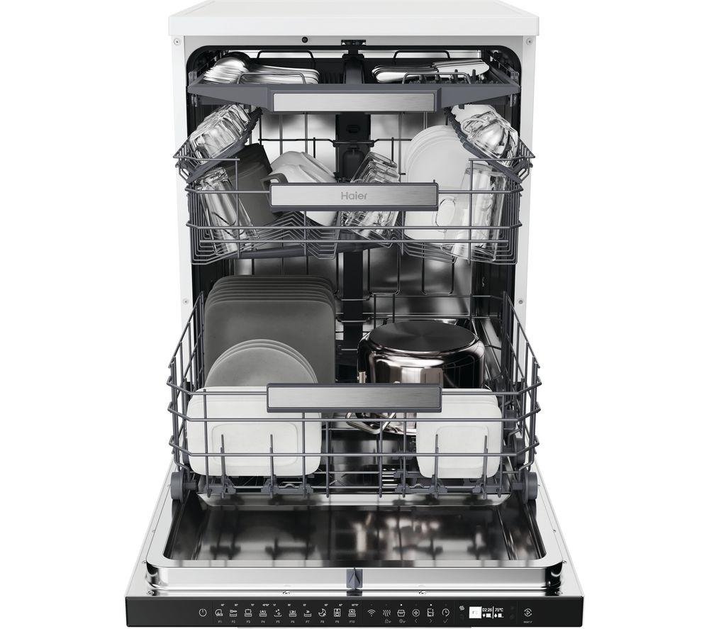 HAIER I Pro Shine 3 XF5C4M1W Full-size WiFi-enabled Dishwasher - White image number 12 of 16