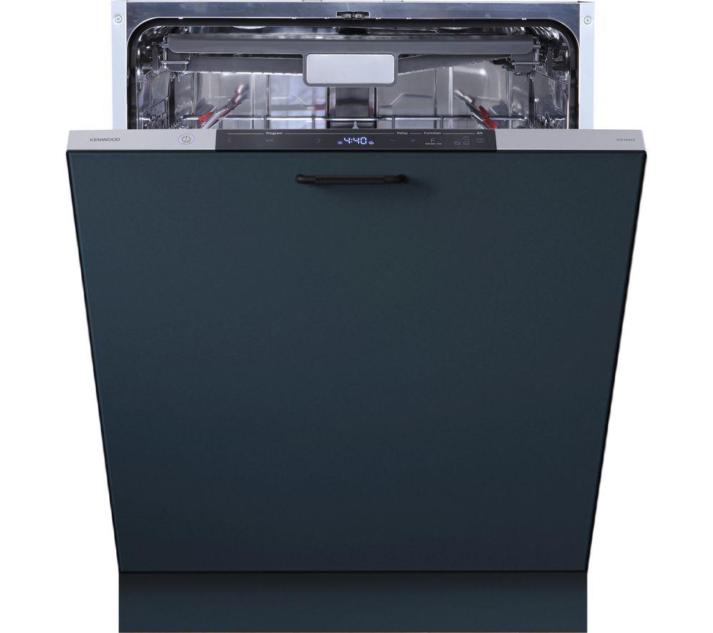 Kenwood KID16X23 Full-size Fully Integrated Dishwasher, Silver/Grey