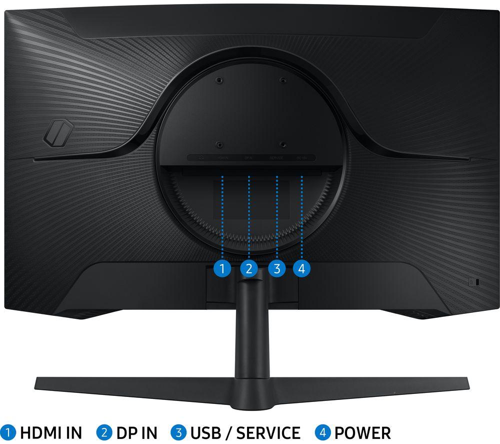SAMSUNG Odyssey G5 LS27CG552EUXXU Quad HD 27" Curved VA LCD Gaming Monitor - Black image number 4 of 8