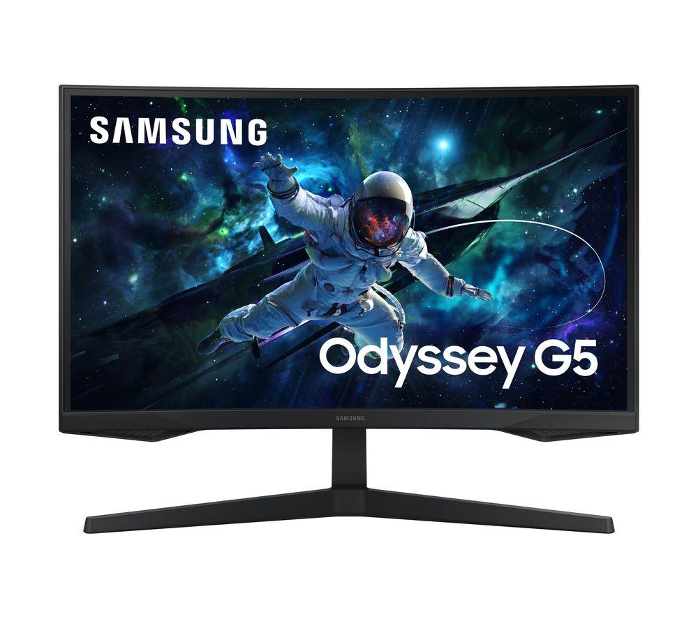 SAMSUNG Odyssey G5 LS32CG552EUXXU Quad HD 32" Curved VA LCD Gaming Monitor - Black, Black