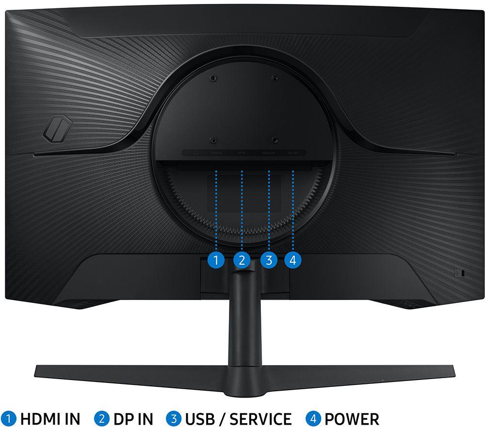 SAMSUNG Odyssey G5 LS32CG552EUXXU Quad HD 32" Curved VA LCD Gaming Monitor - Black image number 8 of 8