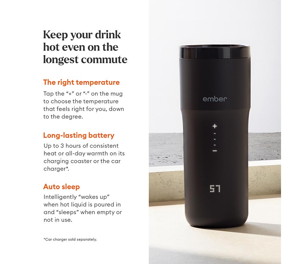 EMBER Smart Travel Mug 2+ - 355 ml, Black image number 2 of 10