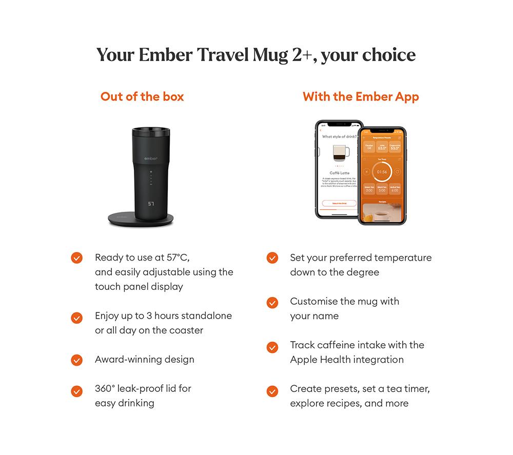EMBER Smart Travel Mug 2+ - 355 ml, Black image number 5 of 10