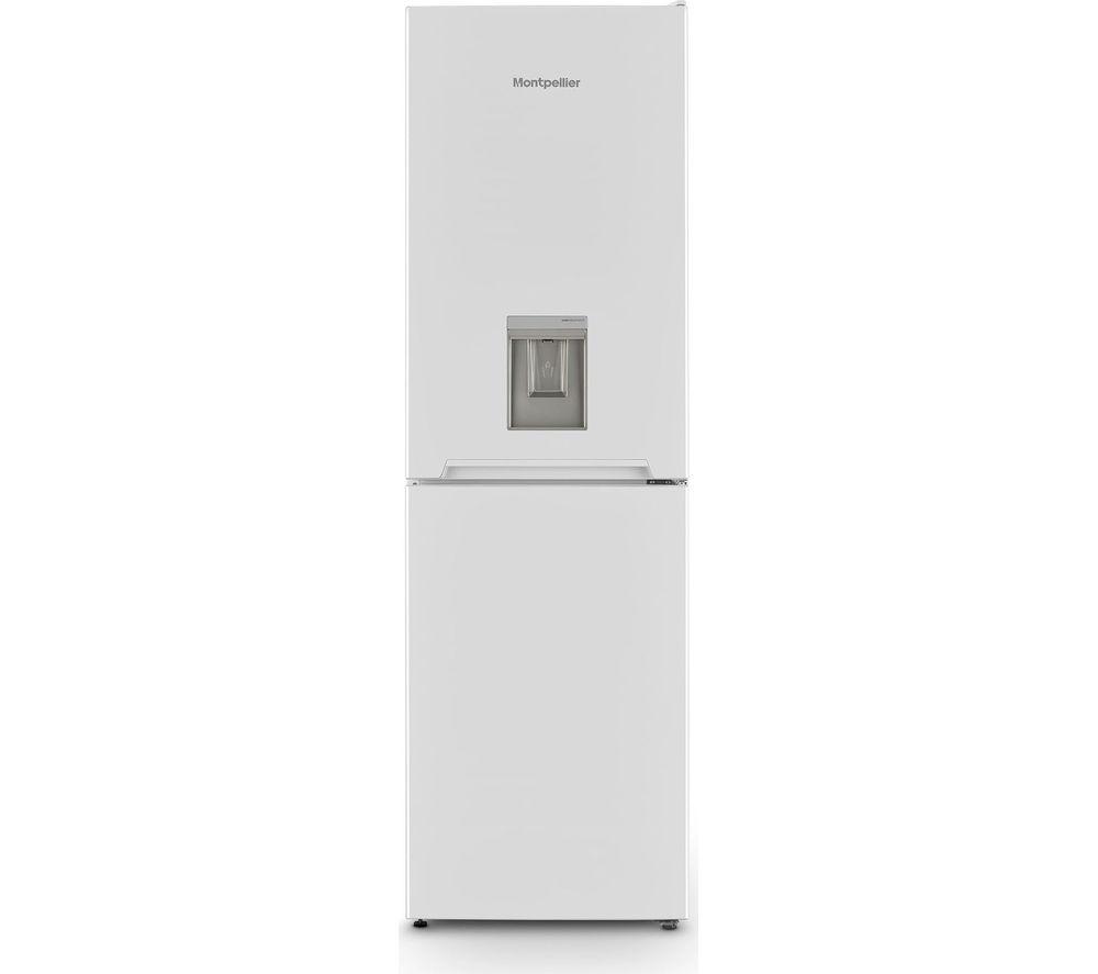 MONTPELLIER MLF1770EWWD 50/50 Fridge Freezer - White, White