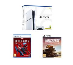 SONY PlayStation 5 (Model Group - Slim), Wreckfest & Marvel's Spider-Man 2 Bundle