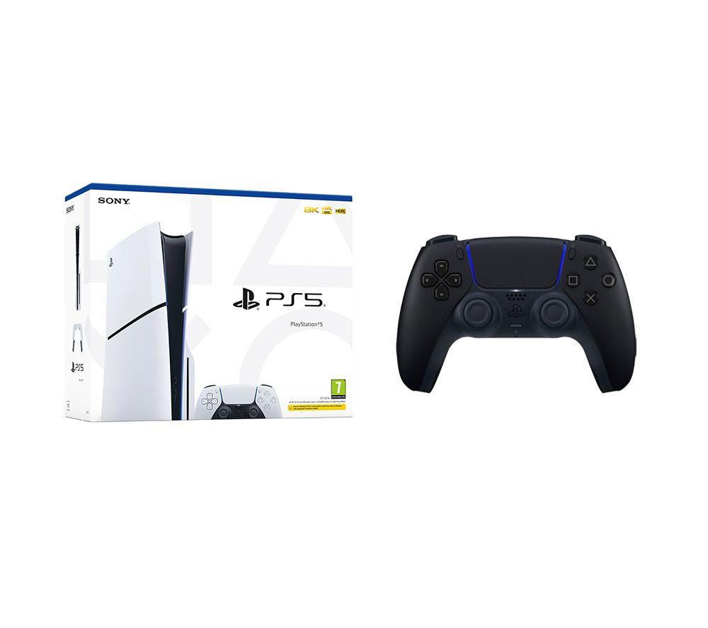 SONY PlayStation 5 (Model Group - Slim) & PS5 DualSense Wireless Controller (Black) Bundle