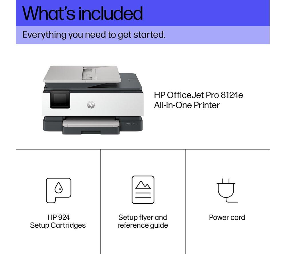 HP OfficeJet Pro 8124e All-in-One Wireless Inkjet Printer & Instant Ink with HP+ image number 14 of 22