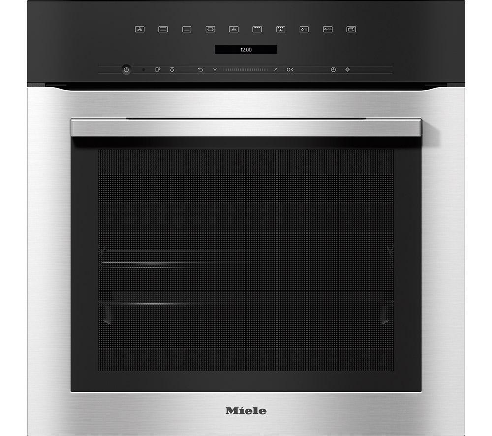 MIELE H7164B Electric Smart Oven - Clean Steel, Black