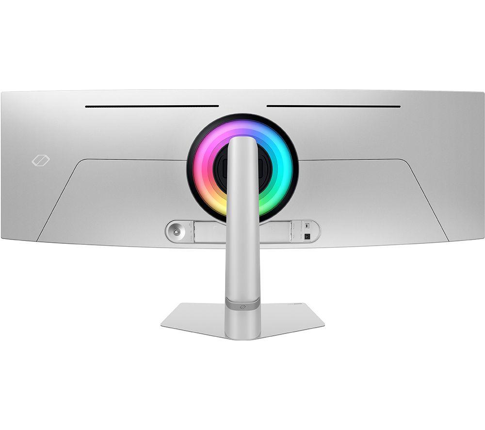 SAMSUNG Odyssey G9 LS49CG934SUXXU Dual Quad HD 49" Curved OLED Gaming Monitor - Silver image number 4 of 9