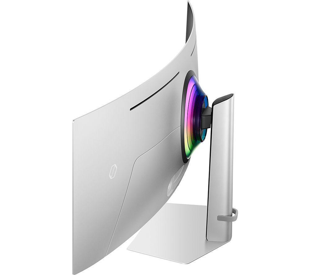 SAMSUNG Odyssey G9 LS49CG934SUXXU Dual Quad HD 49" Curved OLED Gaming Monitor - Silver image number 8 of 9