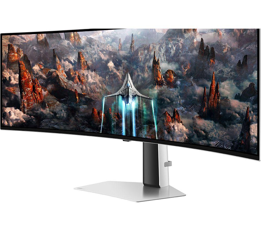SAMSUNG Odyssey G9 LS49CG934SUXXU Dual Quad HD 49" Curved OLED Gaming Monitor - Silver image number 9 of 9