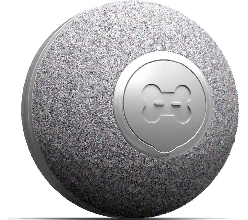 CHEERBLE M1 Smart Ball for Cats - Grey, Silver/Grey