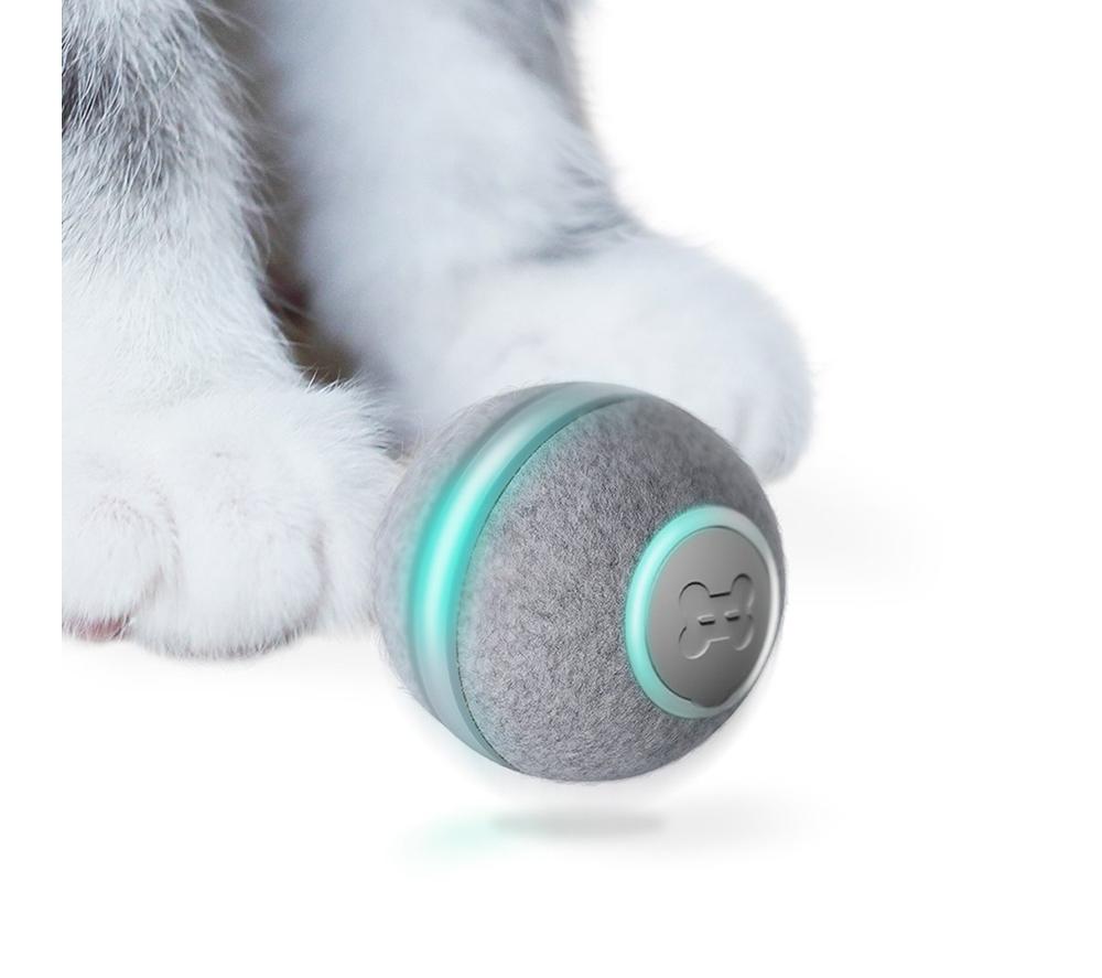 CHEERBLE M1 Smart Ball for Cats - Grey image number 3 of 11