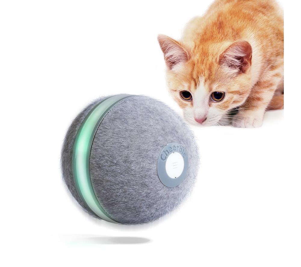 CHEERBLE M1 Smart Ball for Cats - Grey image number 6 of 11