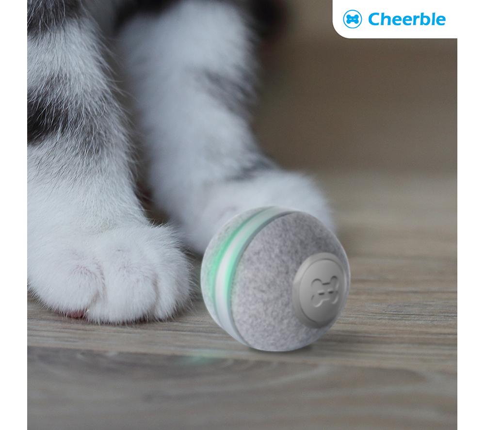 CHEERBLE M1 Smart Ball for Cats - Grey image number 10 of 11