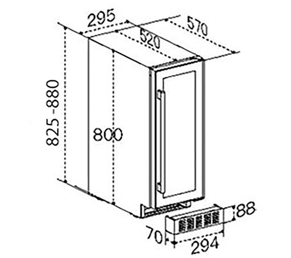 CDA CFWC304SS Wine Cooler - Stainless Steel image number 3 of 6