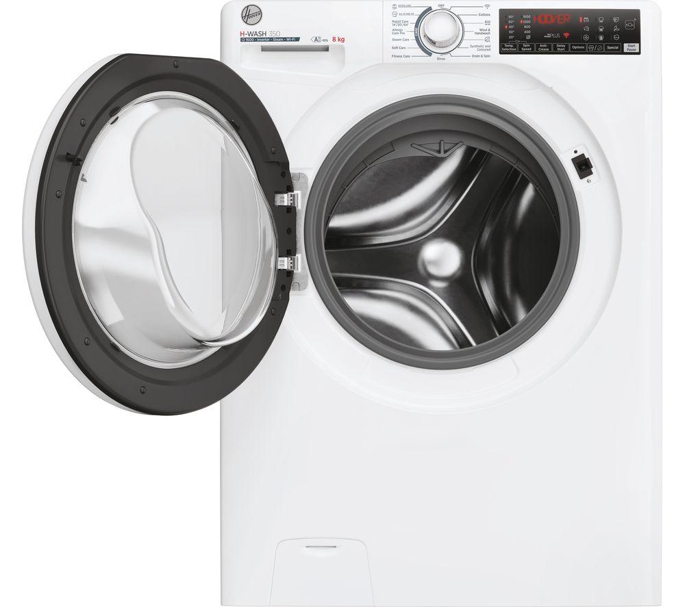 HOOVER H-Wash 350 H3WPS686TAM6-80 WiFi-enabled 8 kg 1600rpm Washing Machine - White image number 2 of 13
