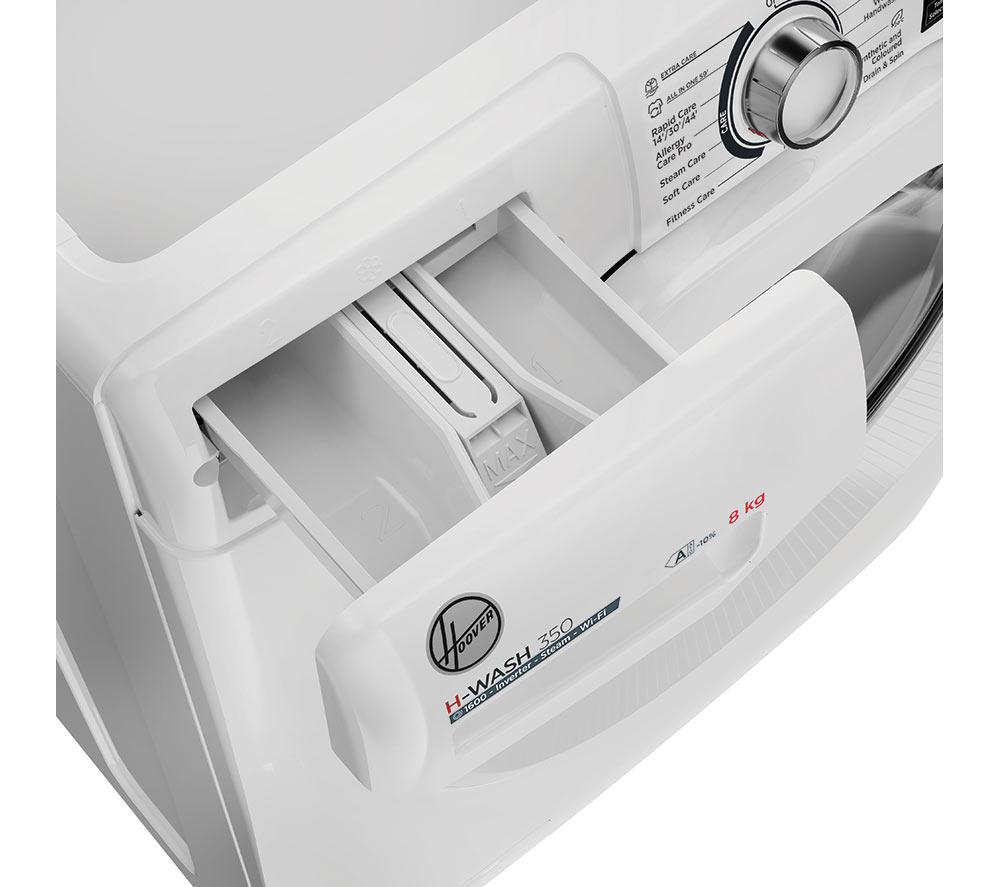 HOOVER H-Wash 350 H3WPS686TAM6-80 WiFi-enabled 8 kg 1600rpm Washing Machine - White image number 9 of 13