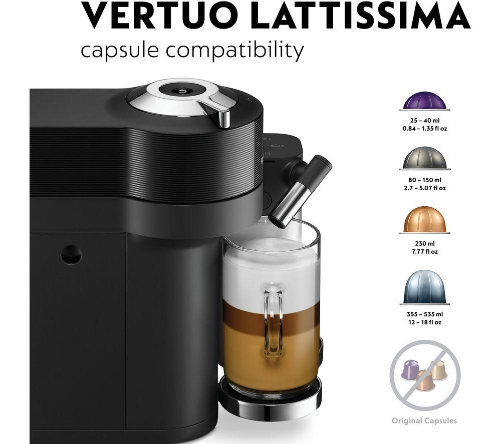 NESPRESSO by De&rsquo;Longhi Vertuo Lattissima Pod ENV300.B Smart Coffee Machine - Black image number 3 of 9