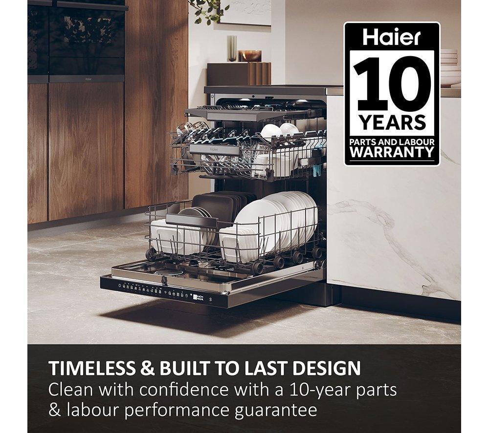 HAIER I Pro Shine 7 XF4A4M4PA Full-size WiFi-enabled Dishwasher - Graphite image number 2 of 19