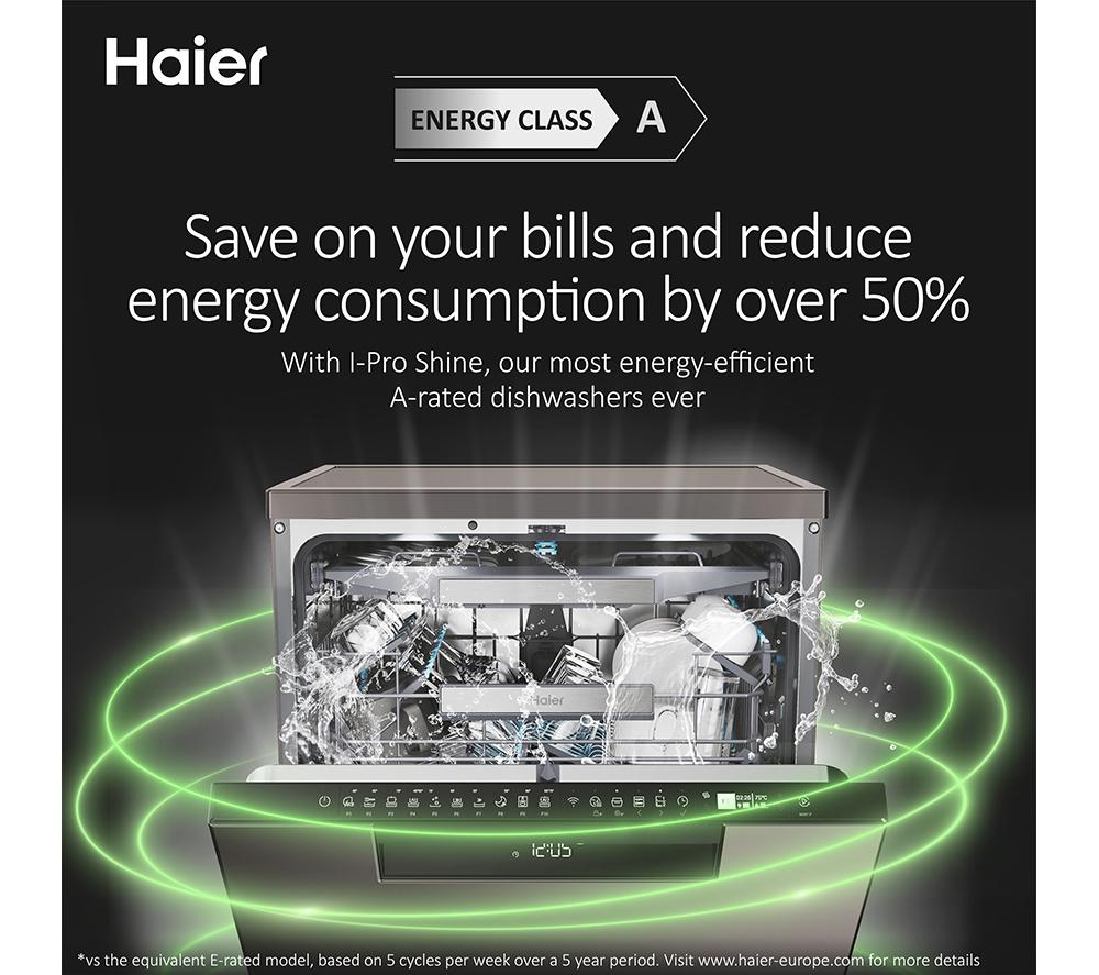HAIER I Pro Shine 7 XF4A4M4PA Full-size WiFi-enabled Dishwasher - Graphite image number 4 of 19