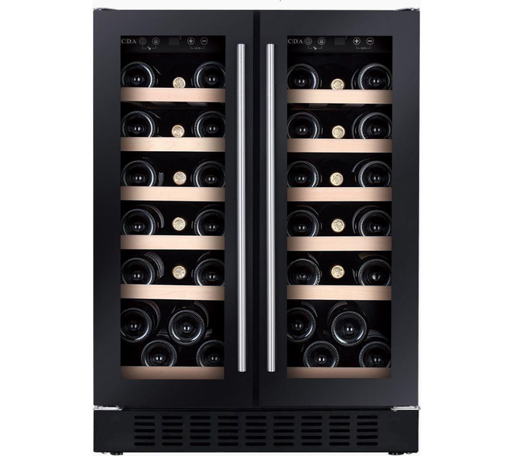 CDA CFWC624BL Wine Cooler - Black, Black