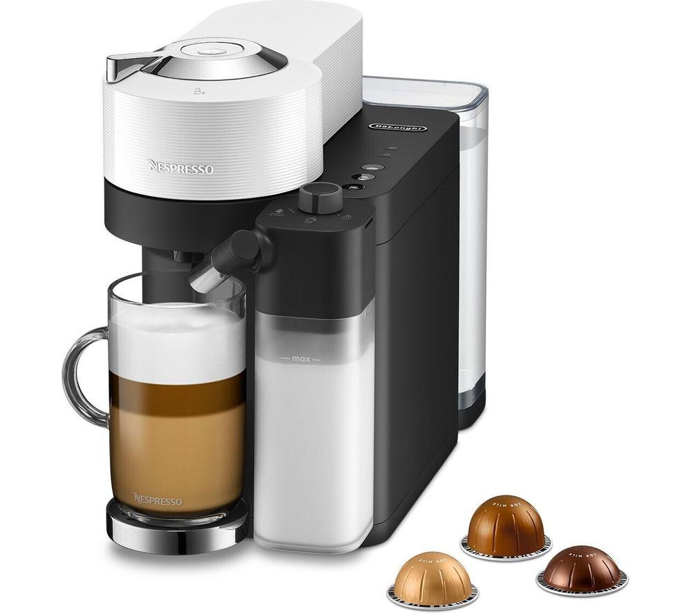 NESPRESSO by De?Longhi Vertuo Lattissima ENV300.W Smart Coffee Machine - White, White