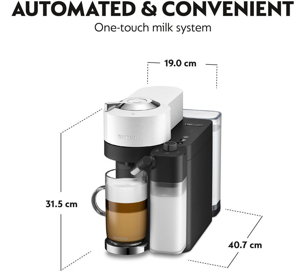 NESPRESSO by De&rsquo;Longhi Vertuo Lattissima Pod ENV300.W Smart Coffee Machine - White image number 4 of 10