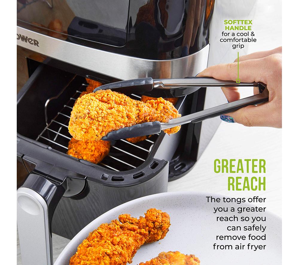 TOWER T843096 8-piece Air Fryer Accessories Set - Silver & Black image number 6 of 10