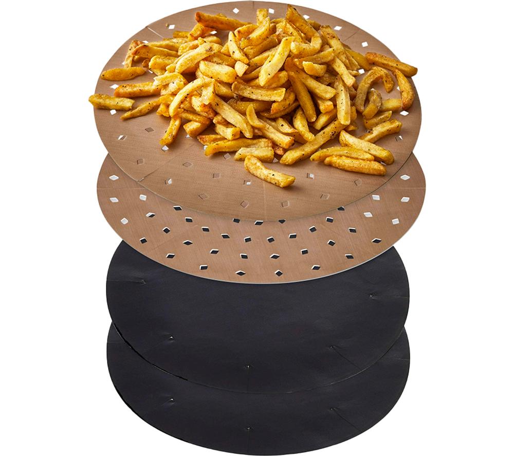 TOWER 2 - 4 Litre Air Fryer Liners - Pack of 4, Gold