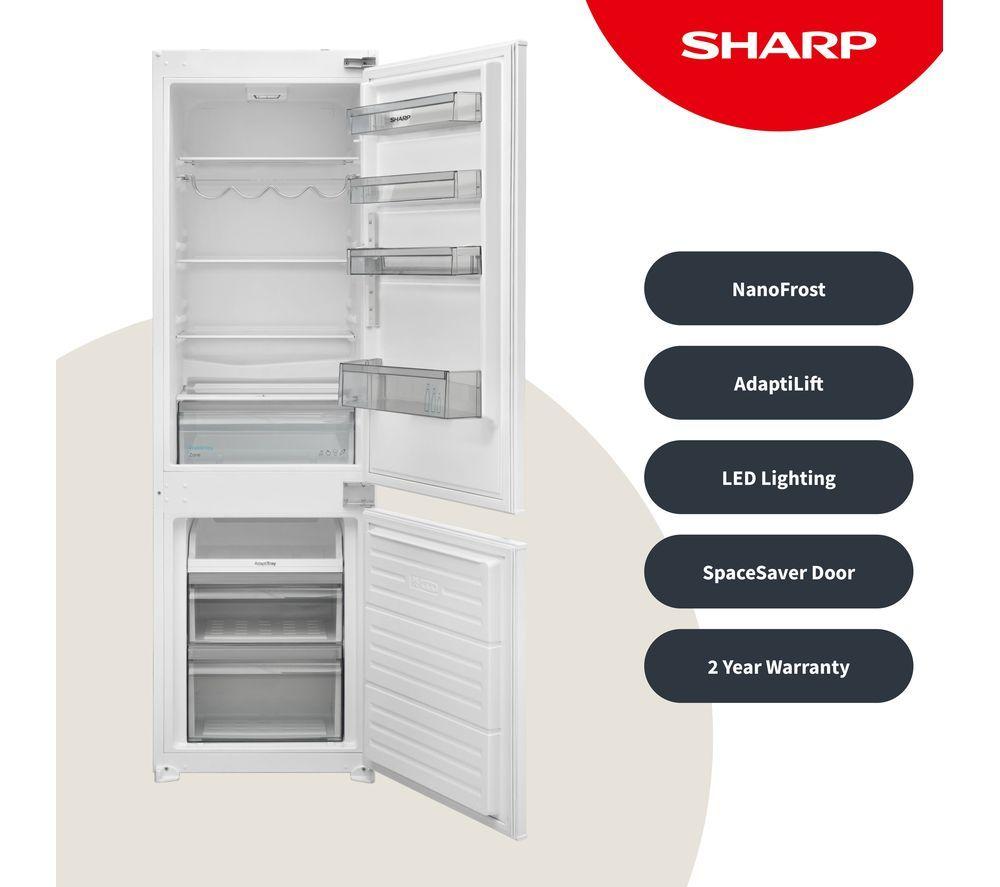 Buy SHARP SJ-BE250M1XS-EN Integrated 70/30 Fridge Freezer