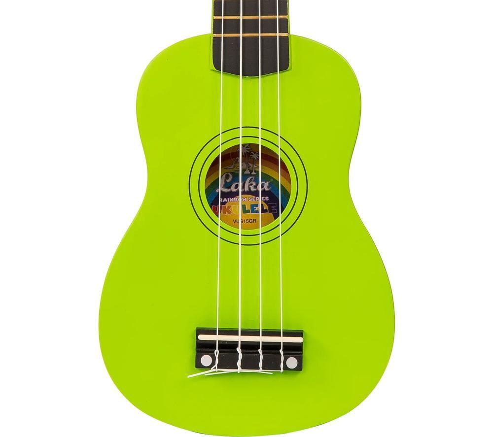 LAKA Rainbow Series Soprano Ukulele - Green image number 4 of 7