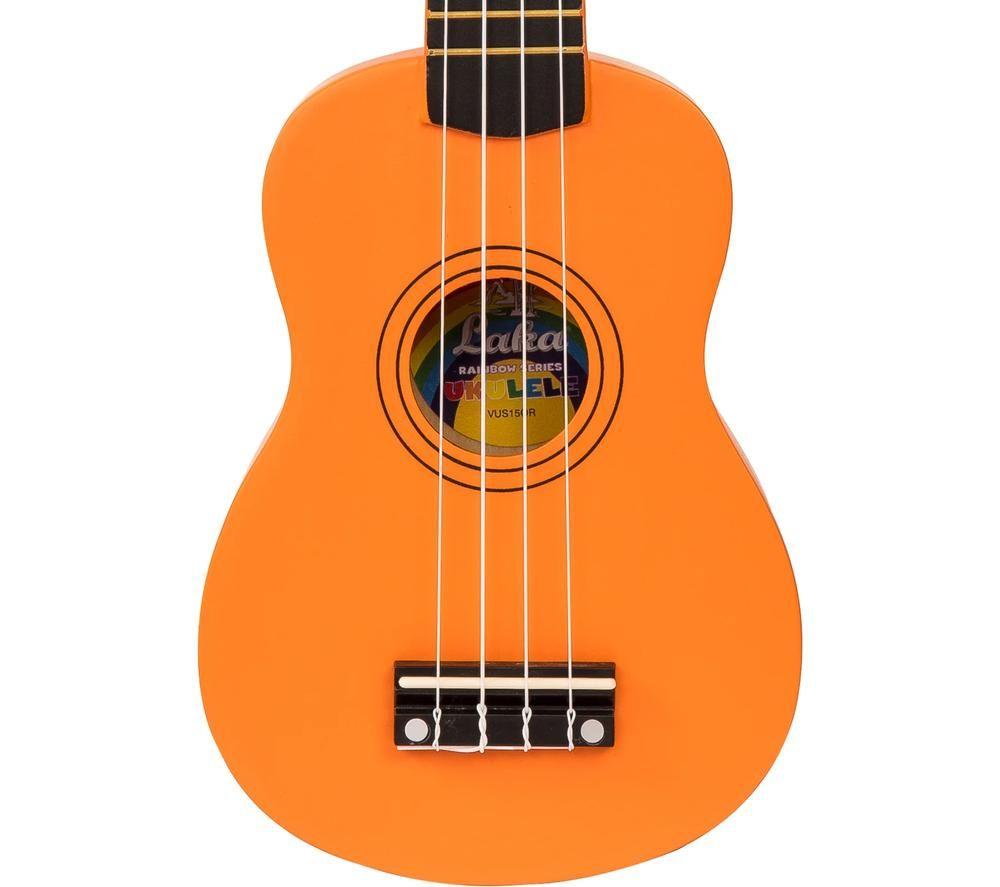LAKA Rainbow Series Soprano Ukulele - Orange image number 4 of 4