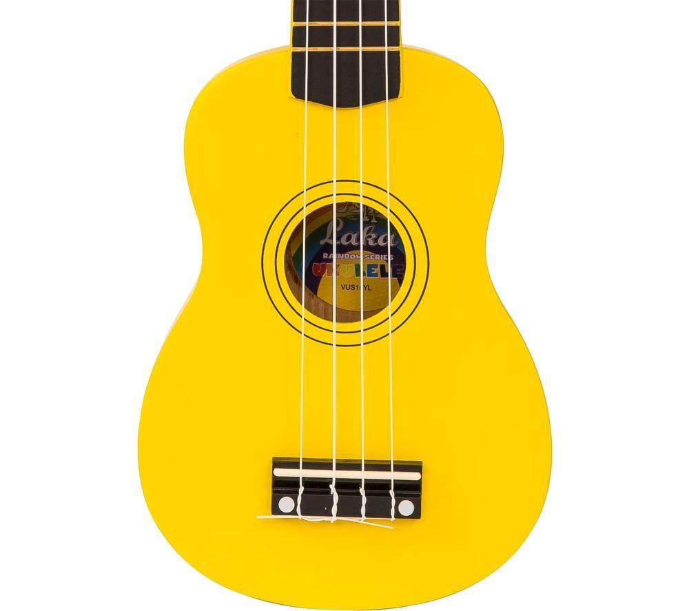 LAKA Rainbow Series Soprano Ukulele - Yellow image number 4 of 7