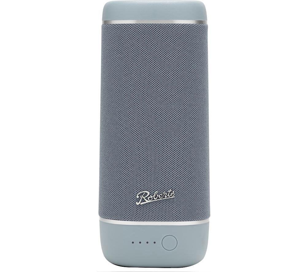 ROBERTS Reunion Portable Bluetooth Speaker - Duck Egg, Silver/Grey