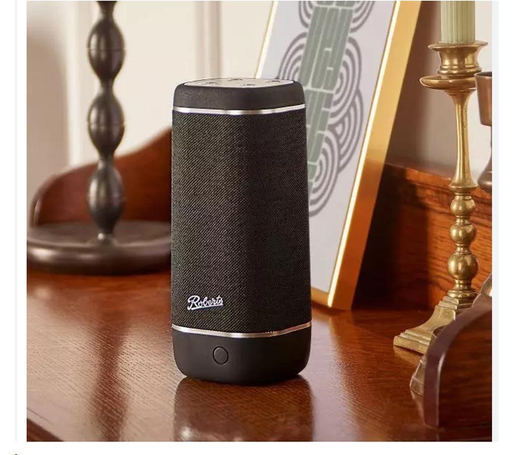 ROBERTS Reunion Portable Bluetooth Speaker - Black image number 5 of 5