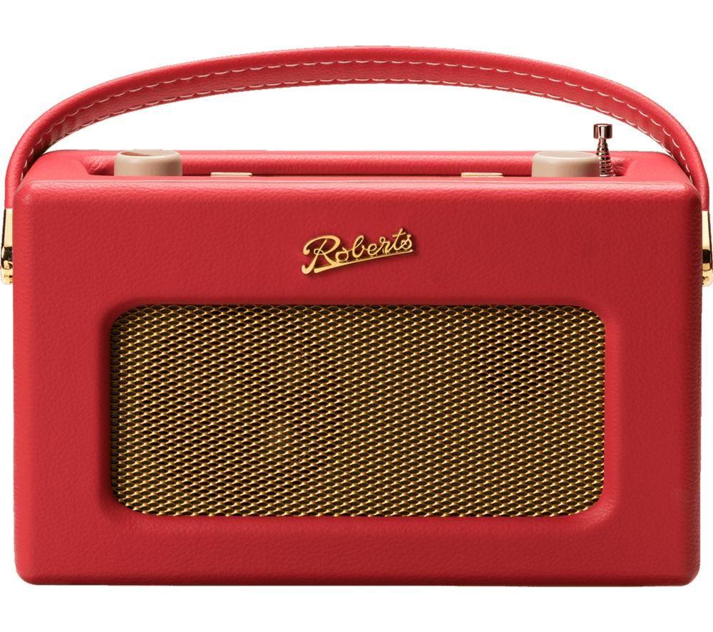 Roberts Revival RD70RE FM/DAB/DAB+ Digital Radio with Bluetooth - Classic Red & Energizer Battery Charger, Recharge Pro, for AAA and AA Batteries (4x AA Rechargeable Batteries Included)