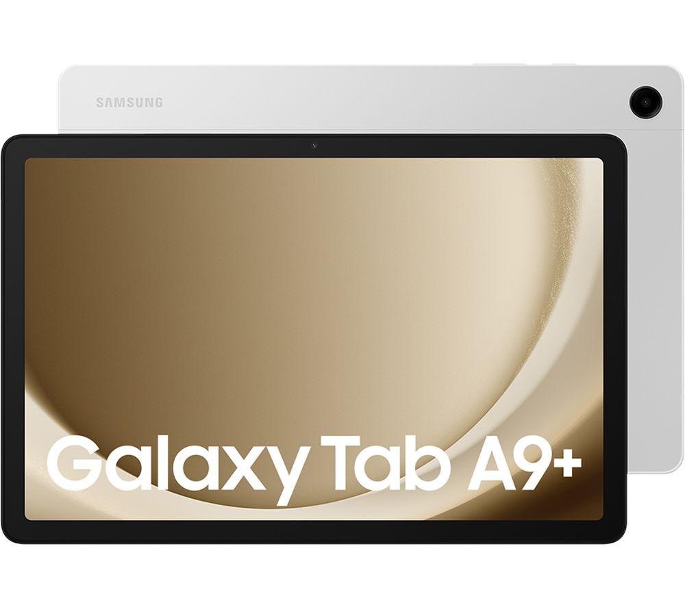 SAMSUNG Galaxy Tab A9 11 Tablet - 128 GB, Silver, Silver/Grey