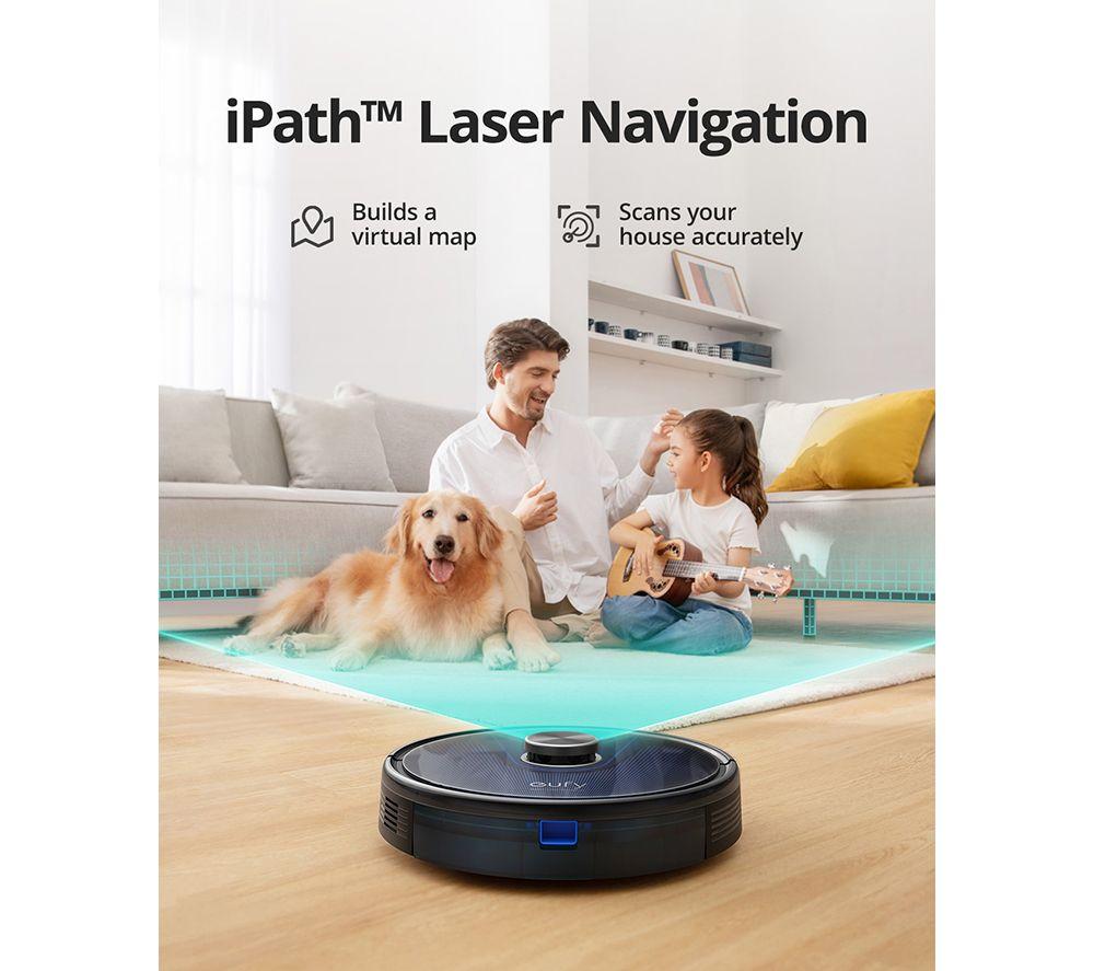 EUFY RoboVac L35 Hybrid Robot Vacuum Cleaner - Black image number 2 of 7