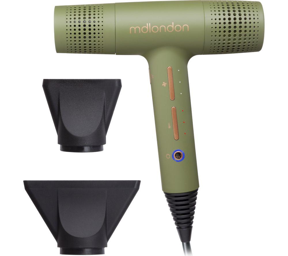 MDLONDON 10011O Blow Hair Dryer - Olive Green, Green