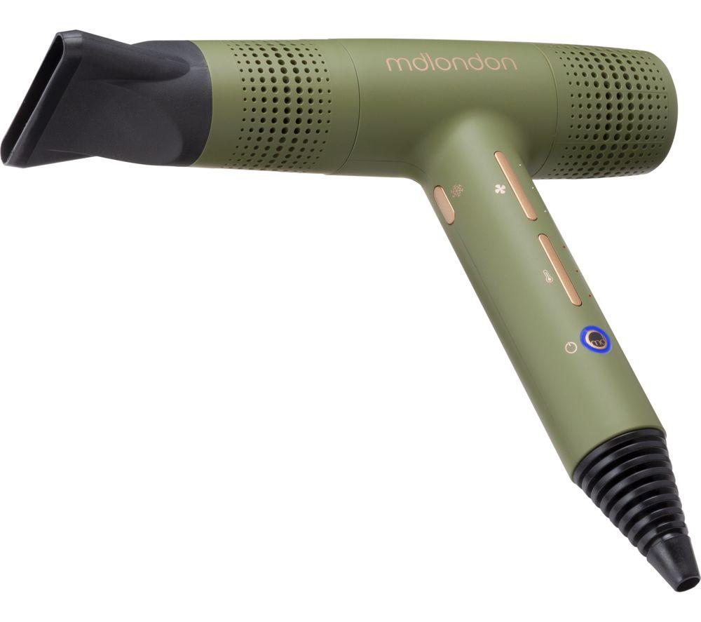 MDLONDON 10011O Blow Hair Dryer - Olive Green image number 6 of 7