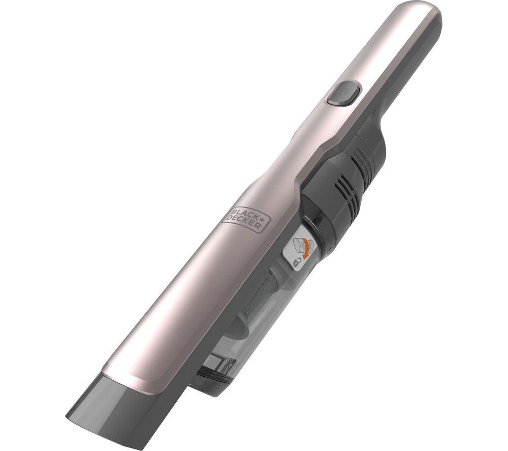 BLACK  DECKER Slim DustBuster DVC320BRG-GB Handheld Vacuum Cleaner - Rose Gold & Dark Titanium, Silver/Grey,Pink