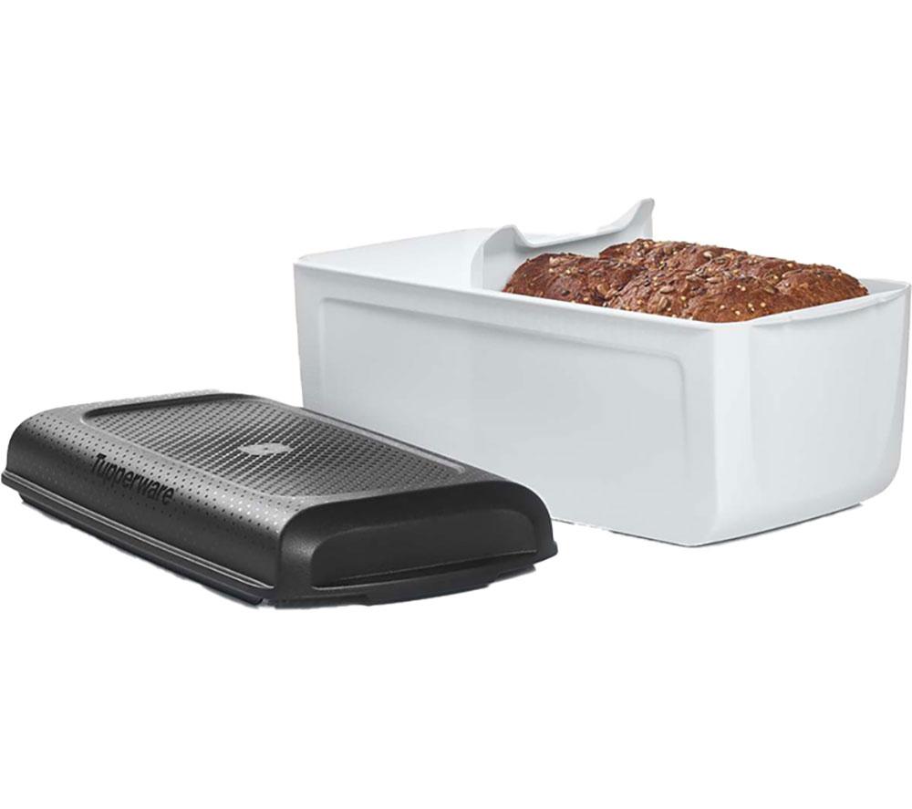 TUPPERWARE BreadSmart Junior Bread Bin - White & Black